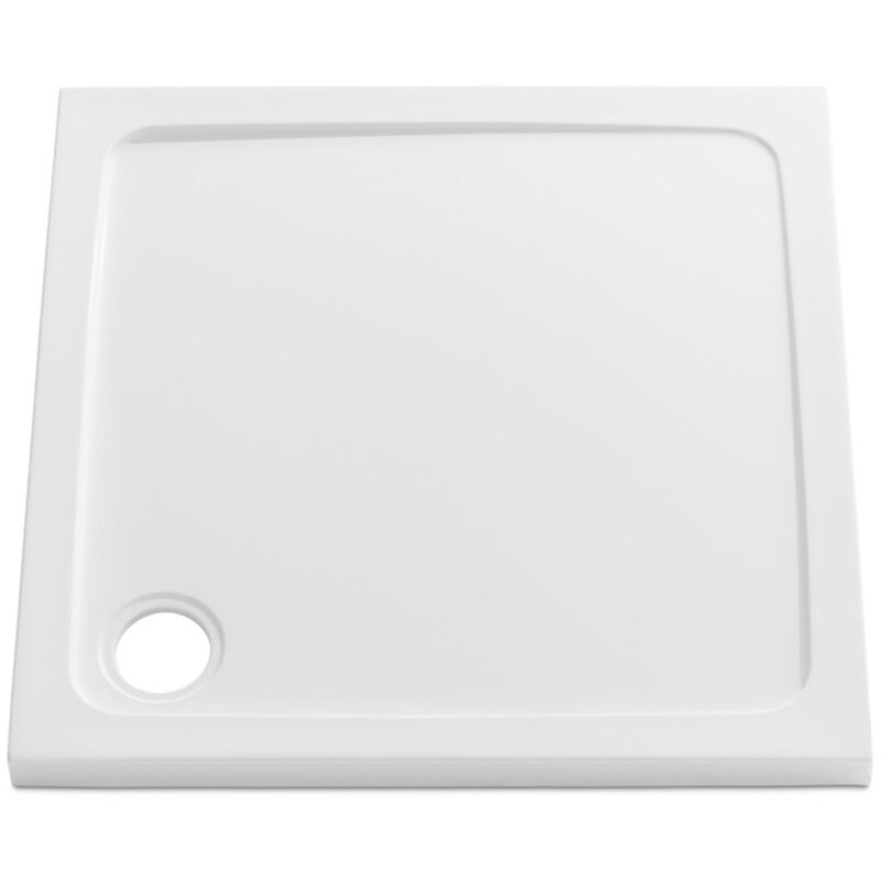 1000mm Square Shower Tray - Stone Resin