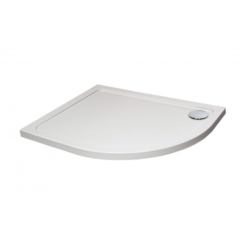 1000mm x 800mm Offset Quadrant Shower Tray - Right- Stone Resin