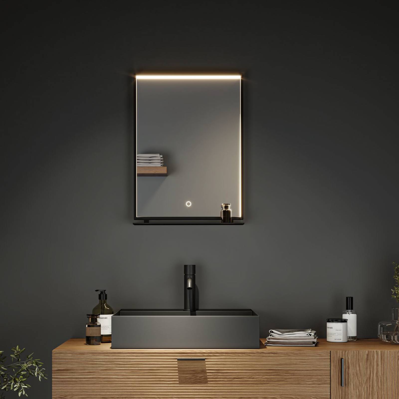 Paulmann Miro LED wall mirror CCT 62x45 backlight