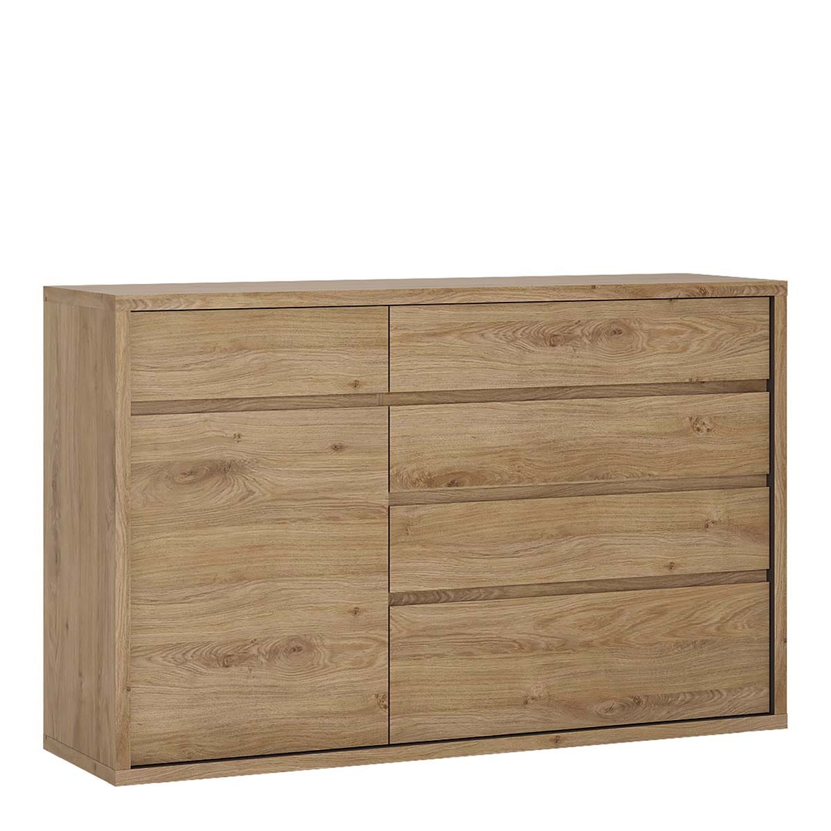 Shetland 1 Door 5 drawer cupboard, none