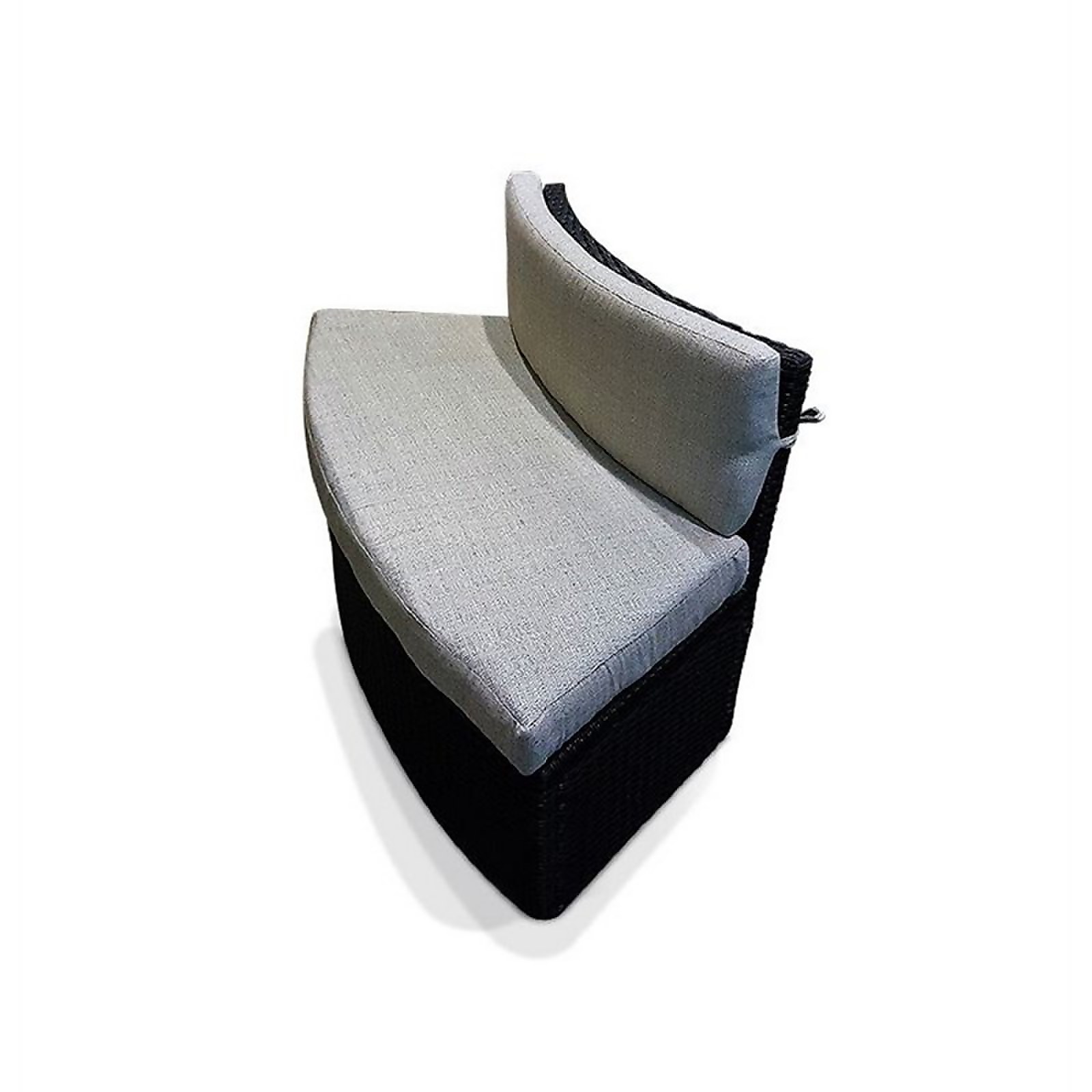 Canadian Spa Rattan Love Seat Sofa with Cushions