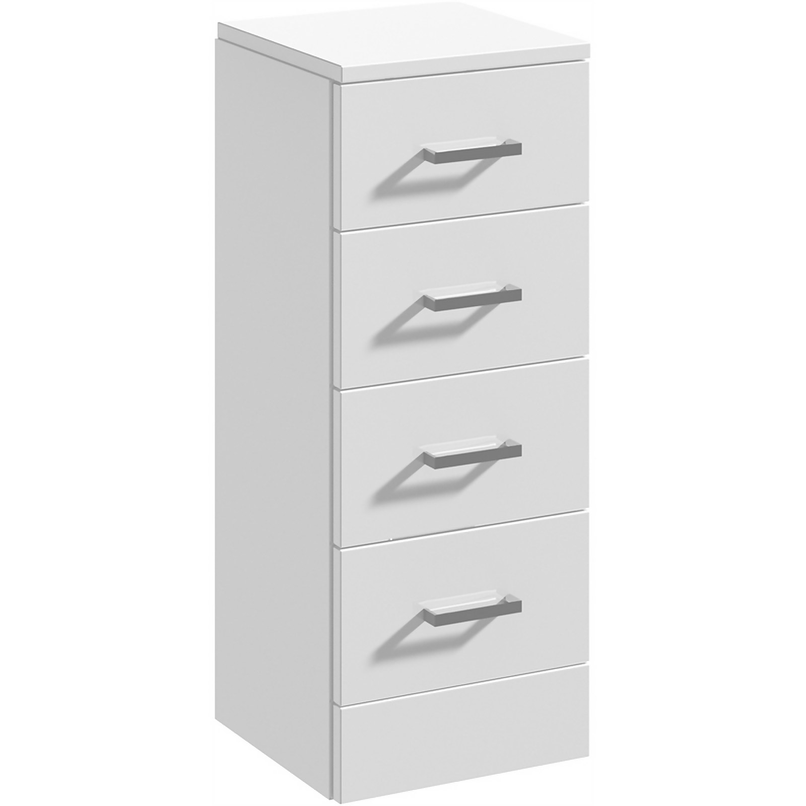 Balterley Orbit 300x330mm 4 Drawer Unit - Gloss White