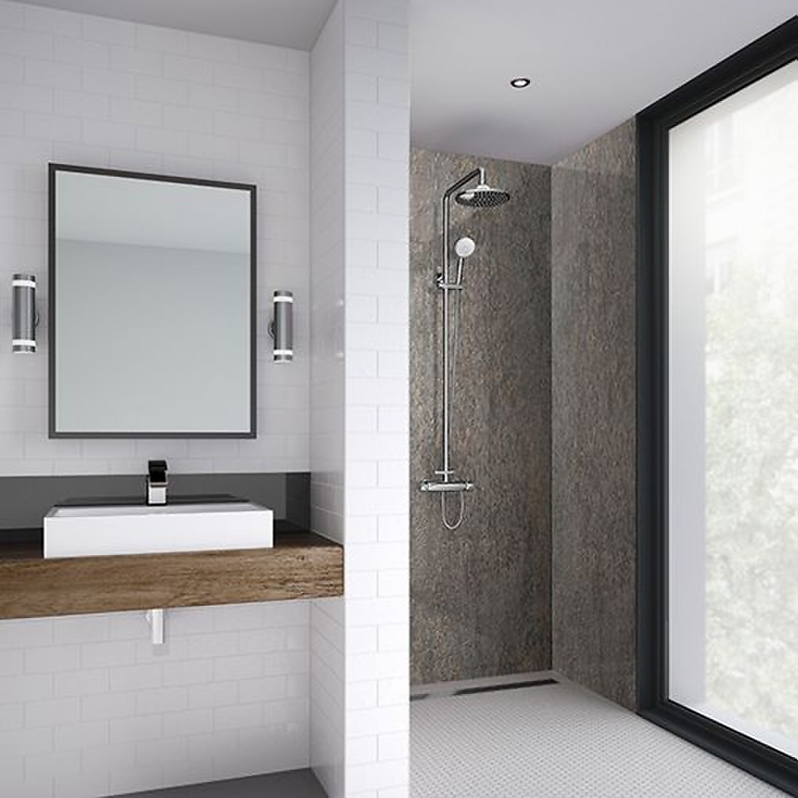 Wetwall Copper Alloy - 900mm - Square Edge - Laminate