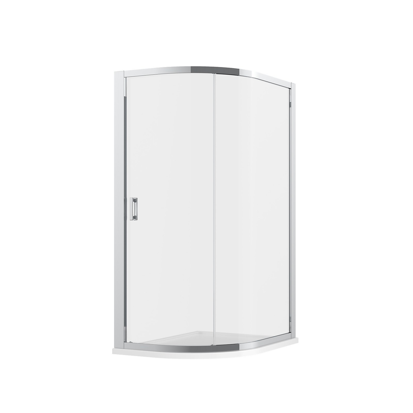 Bathstore Lustre Offset Quadrant Shower Enclosure - 1200 x 800mm (8mm Glass)