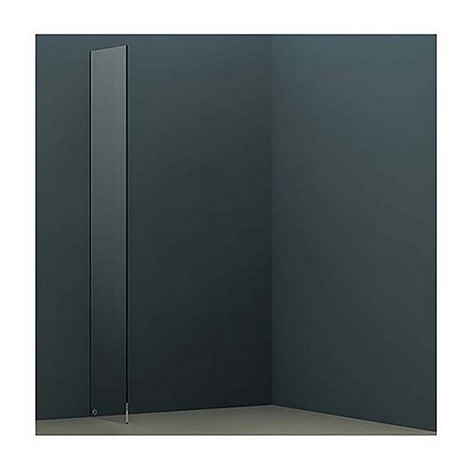 Bathstore Wet Room Screen with Wall Bar 2000 x 700mm - Chrome
