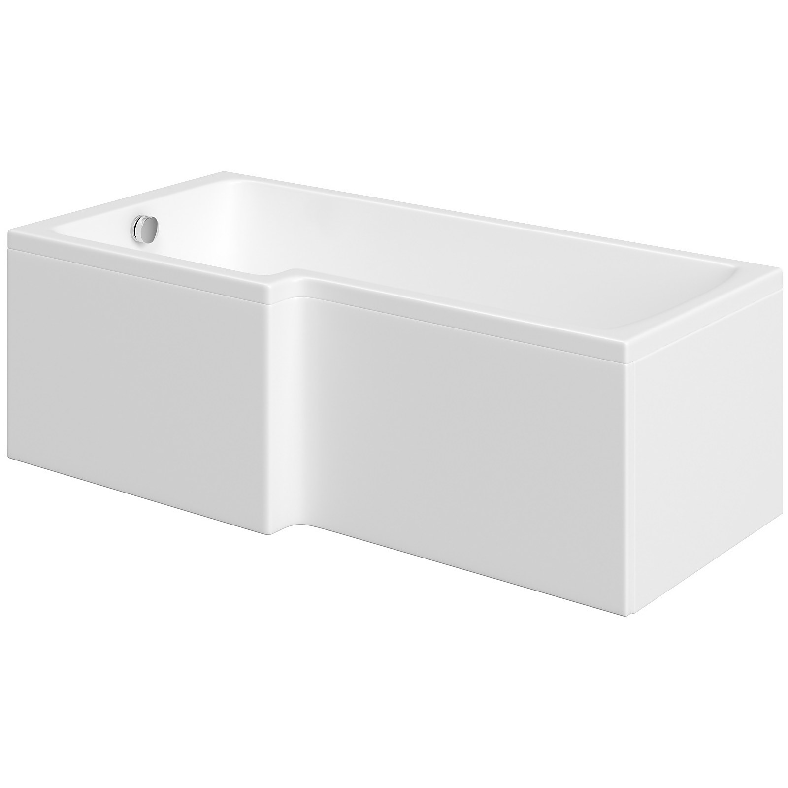 Bathstore Lena Right Hand Shower Bath with Screen - 1500 x 850mm