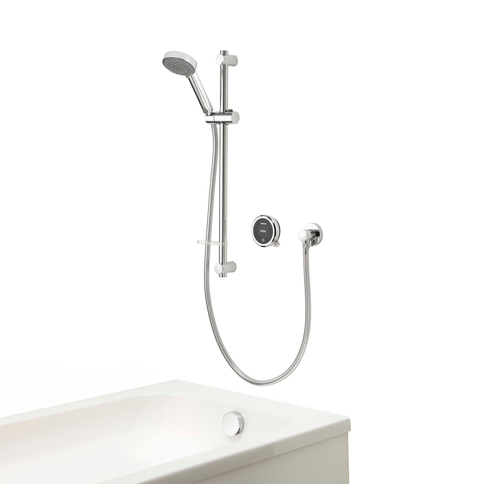 Aqualisa Quartz Touch Concealed Digital Shower & Bathfill Kit for Combi Boilers
