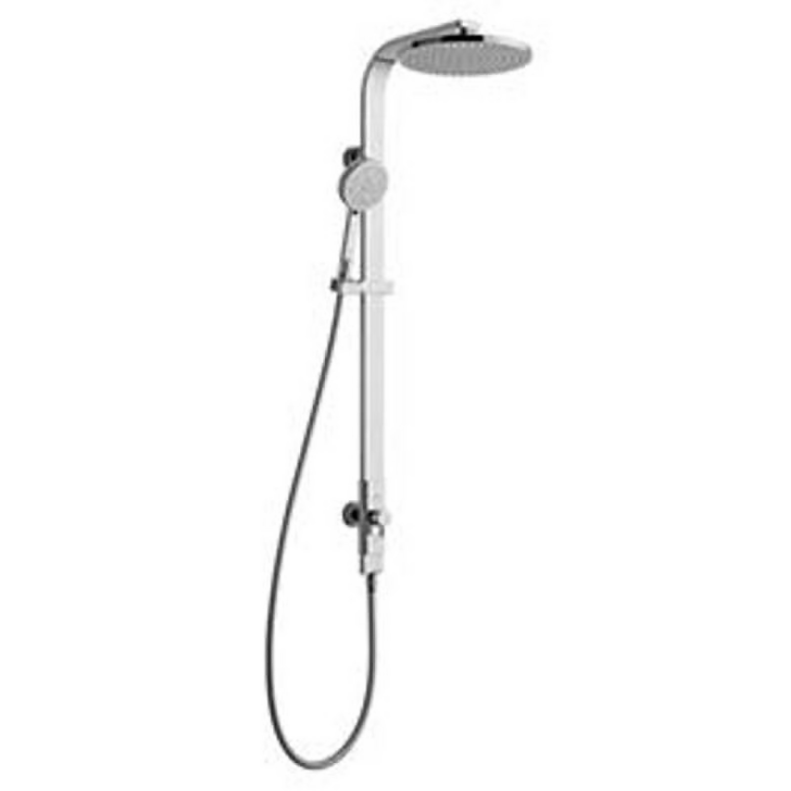 Bathstore Pure Airdrop 105mm Dual Function Shower Head and Riser Rail Kit