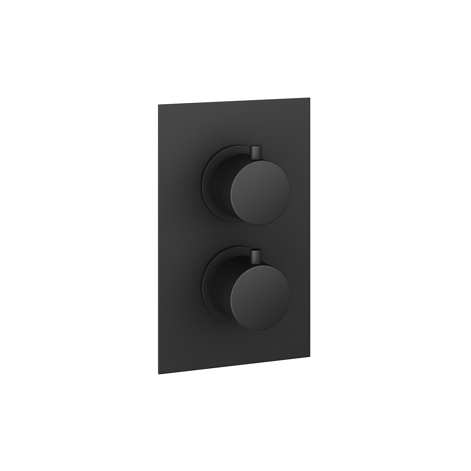 Bathstore Noir Thermostatic 1 Way Shower Valve - Matt Black Finish