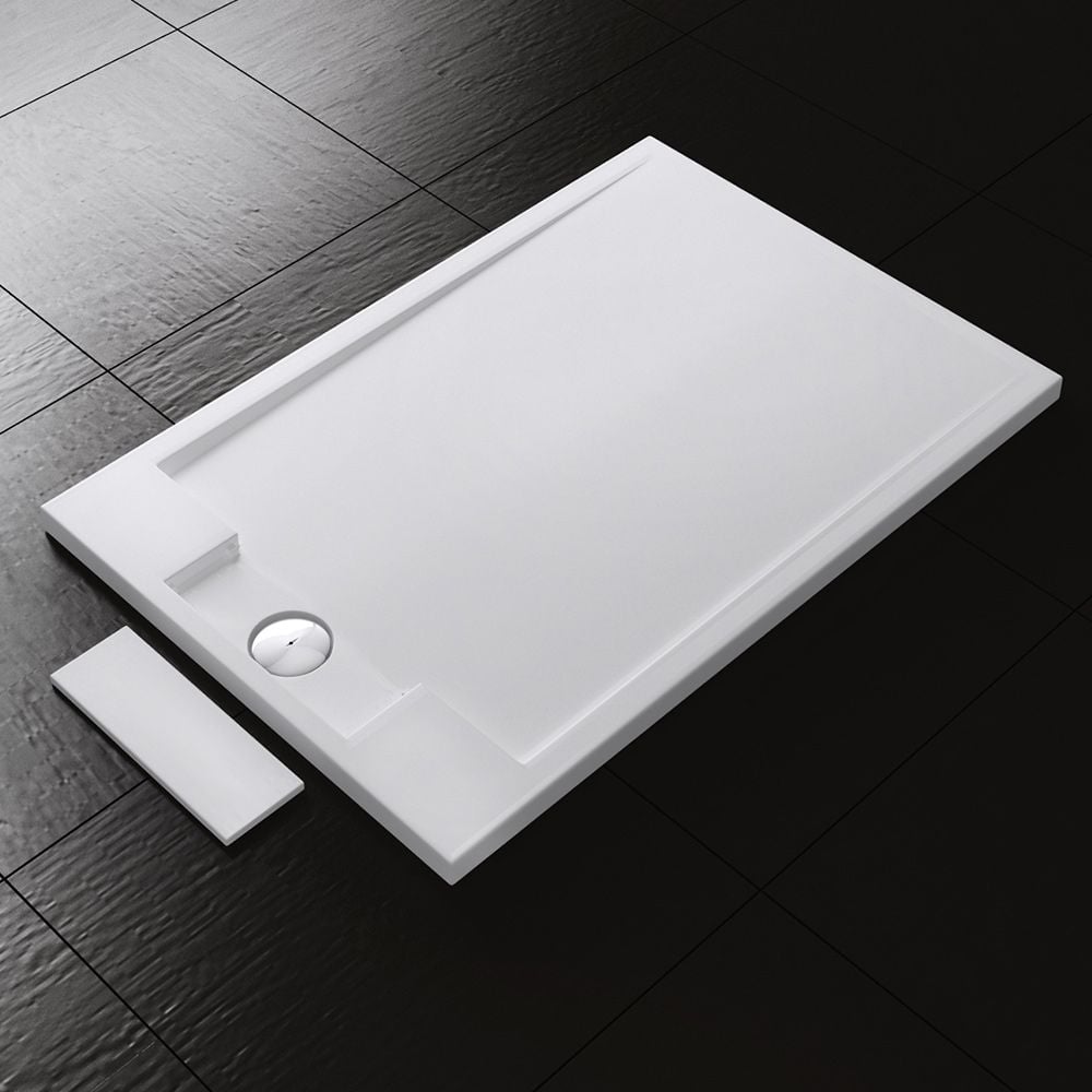 True Stone Resin Rectangular Shower Tray | Concealed Waste (1200 x 900mm)