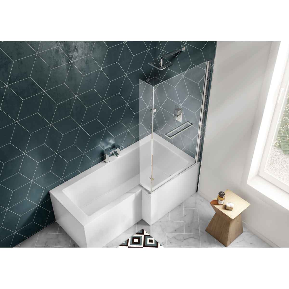 Synergy Elite 1675Mm L Shape Right Hand Premier Shower Bath