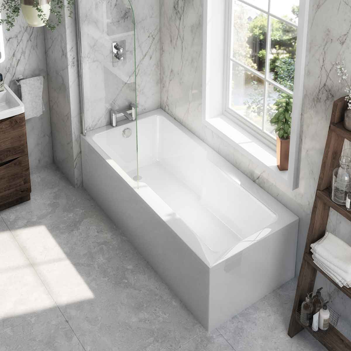 Synergy Evolve 1700 X 750Mm Premier Shower Bath