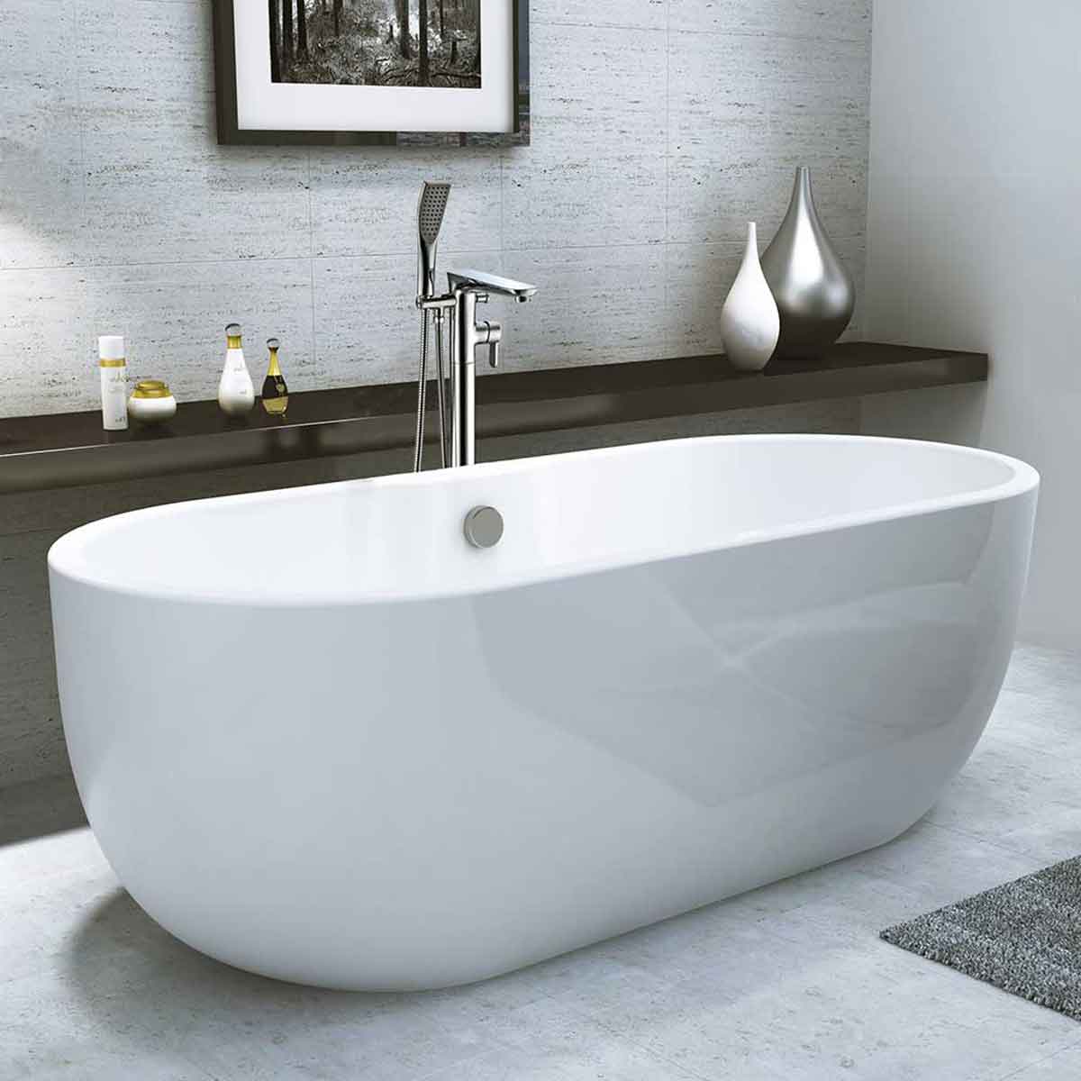 Synergy San Marlo 1555Mm White Double Ended Bath