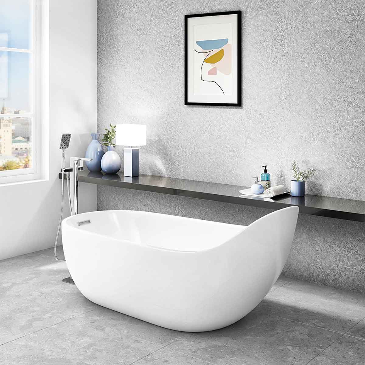 Synergy Arruba 1660Mm Modern Slipper Bath