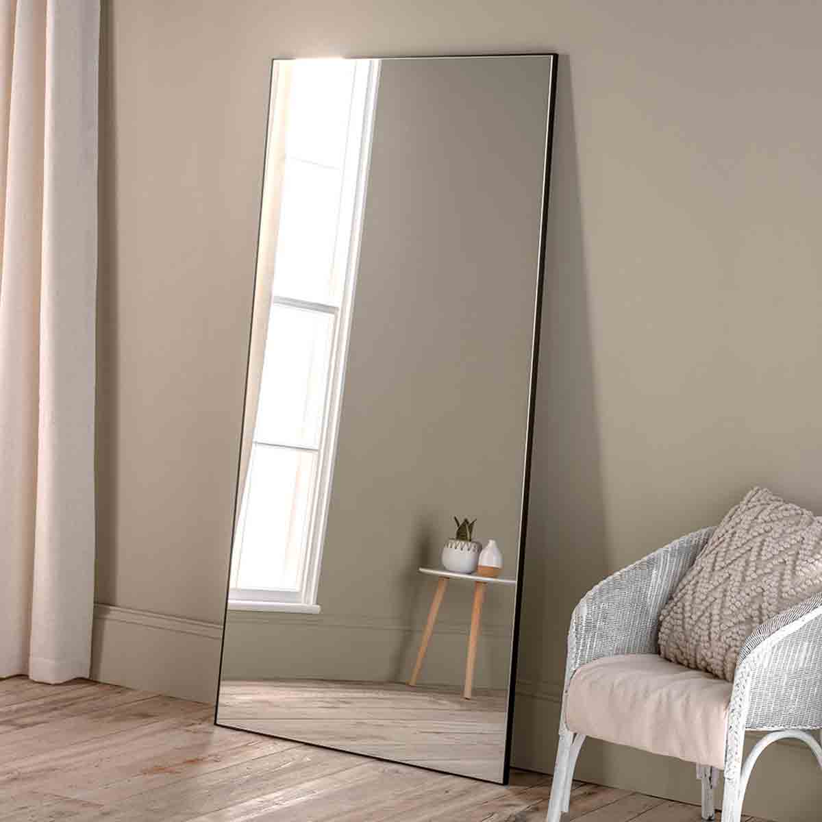Yearn Mirrors Yearn Minimal Full Length Mirror Black 180X90Cm