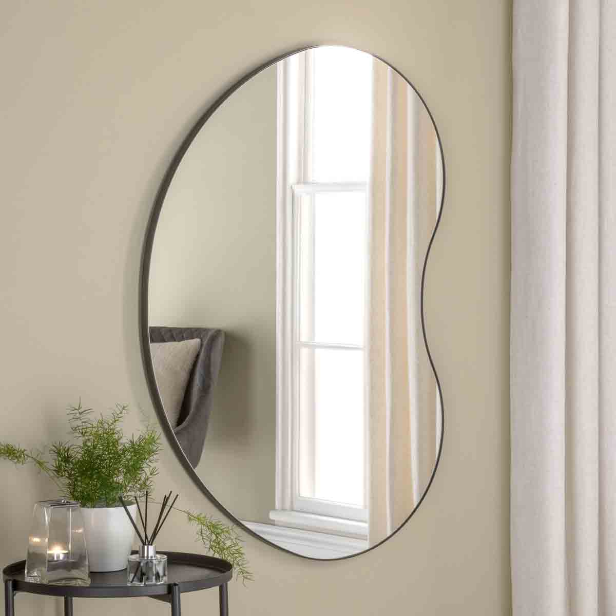 Yearn Mirrors Yearn Minimal Odense Mirror Black 111X81Cm