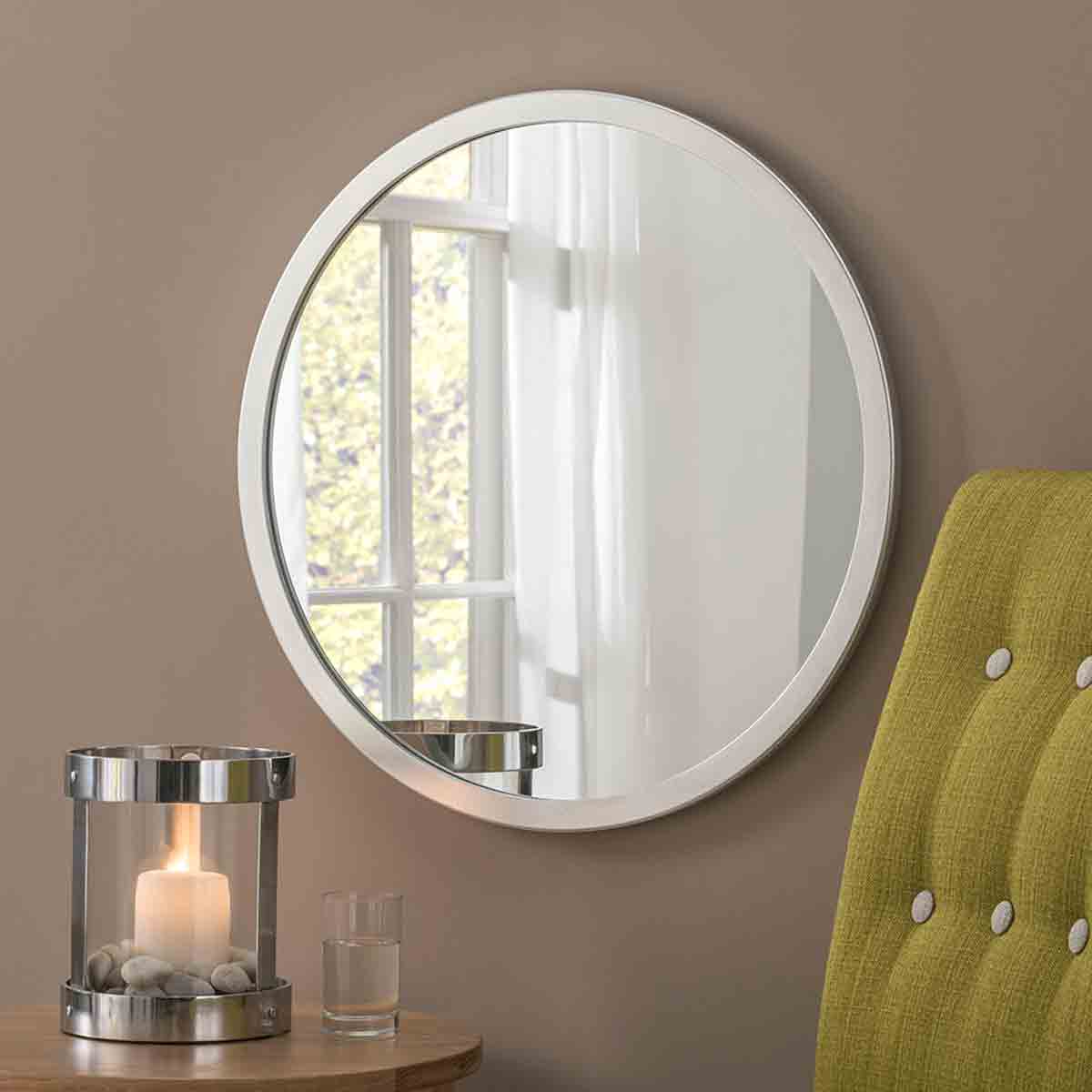Yearn Mirrors Yearn Classic Round Silver Mirror 110Cm