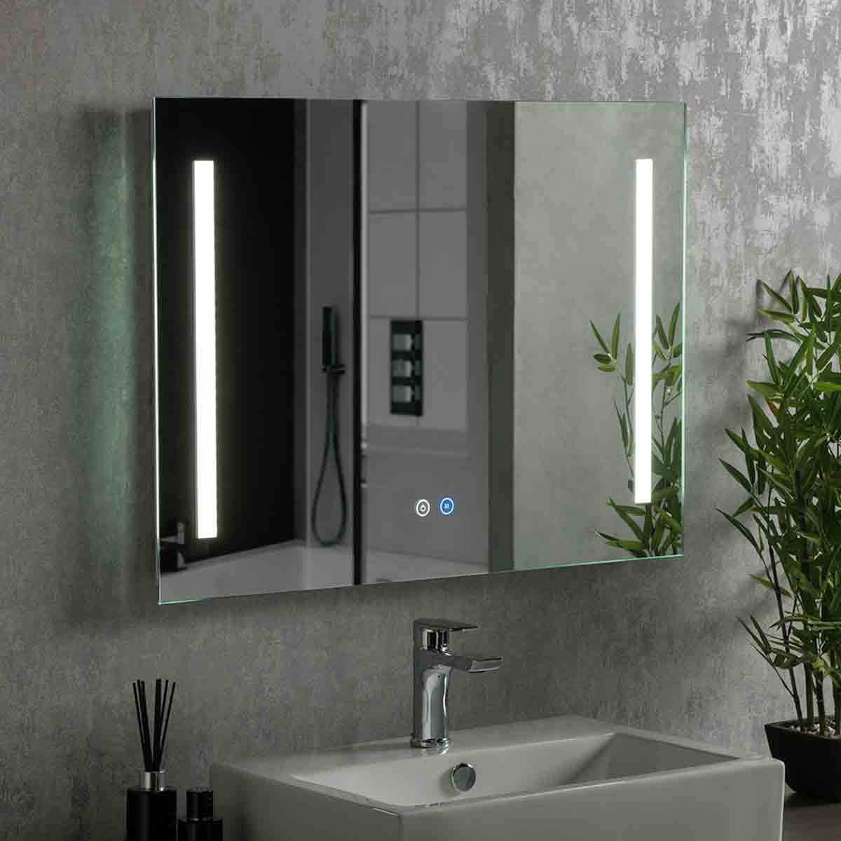 Yearn Mirrors Yearn Classic Led Landscape Bathroom Mirror With Anti-fog 80(w)x60Cm(h)