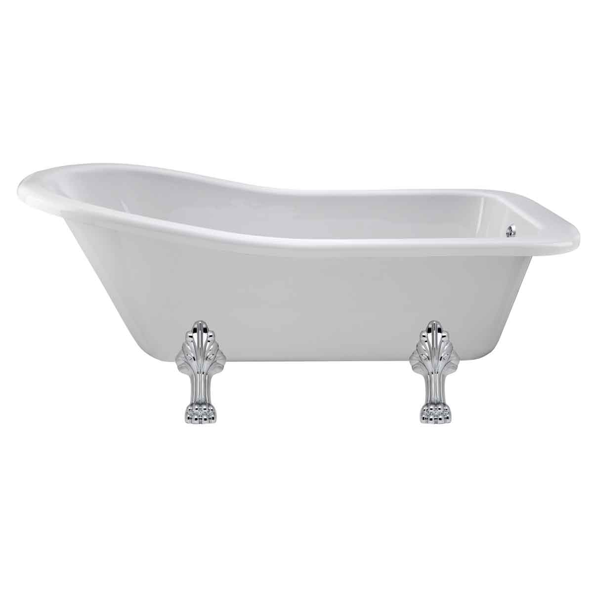 B C Designs BC Designs Fordham 1500Mm Slipper Bath Feet Set 2 White