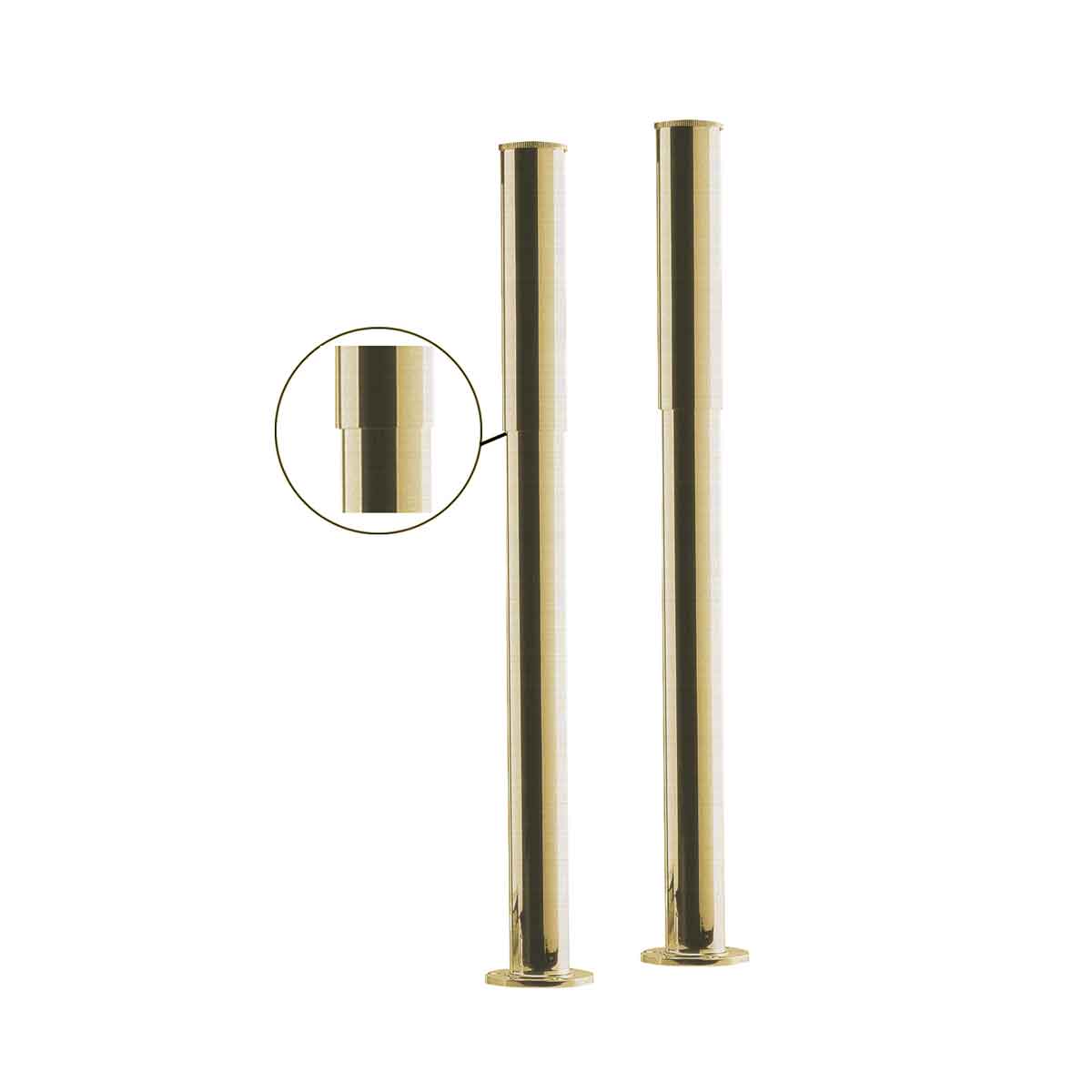 B C Designs BC Designs Bath Legs With Adjustable Shrouds Brushed Gold