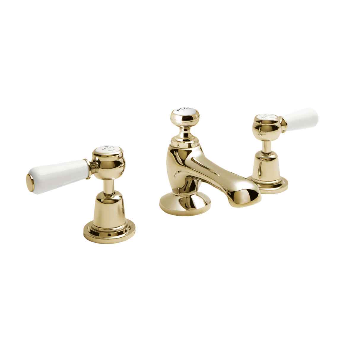 B C Designs BC Designs Victrion Lever 3Th Basin Mixer Gold