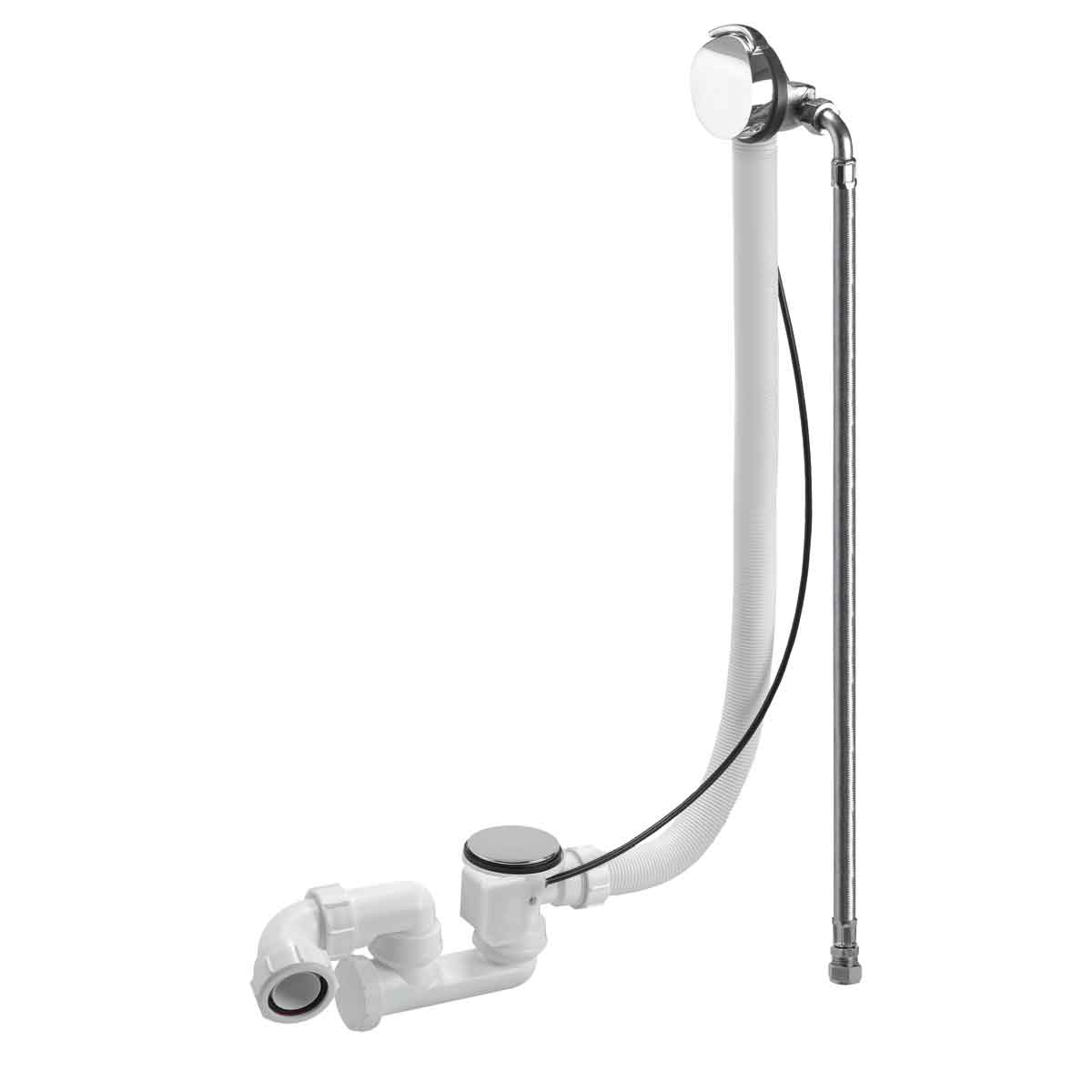 B C Designs BC Designs Overflow Filler & Push Down Waste Chrome