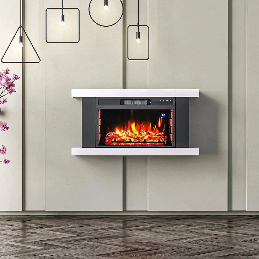 38 Inch Electric Fireplace Suite with Remote Control and WiFi