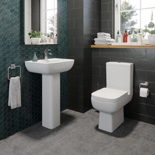 Amelie Toilet and Basin Cloakroom Bathroom Suite