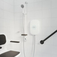 AKW SmartCare Plus Thermostatic Electric Shower - 9.5kW White 29011WH