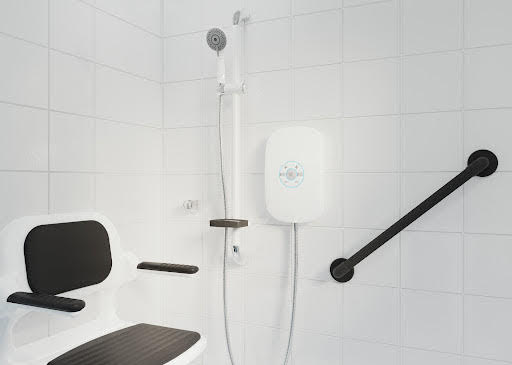 AKW SmartCare Plus Thermostatic Electric Shower - 9.5kW White 29011WH