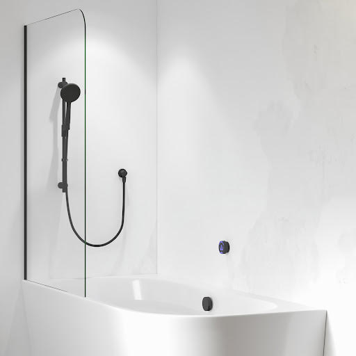 Aqualisa Smart Glo Concealed Digital Shower with Bath Filler - Black (HP/Combi) GLOMB.A1.BV.DVBTX.22