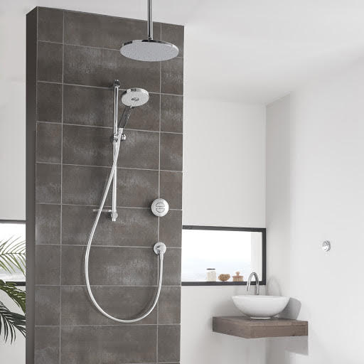 Aqualisa Unity Q Smart Shower - Concealed with Adjustable & Ceiling Fixed Head (HP/Combi)