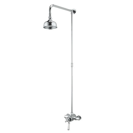 Bristan Regency Traditional Thermostatic Mixer Shower - Exposed with Fixed Head R2SHXRRC