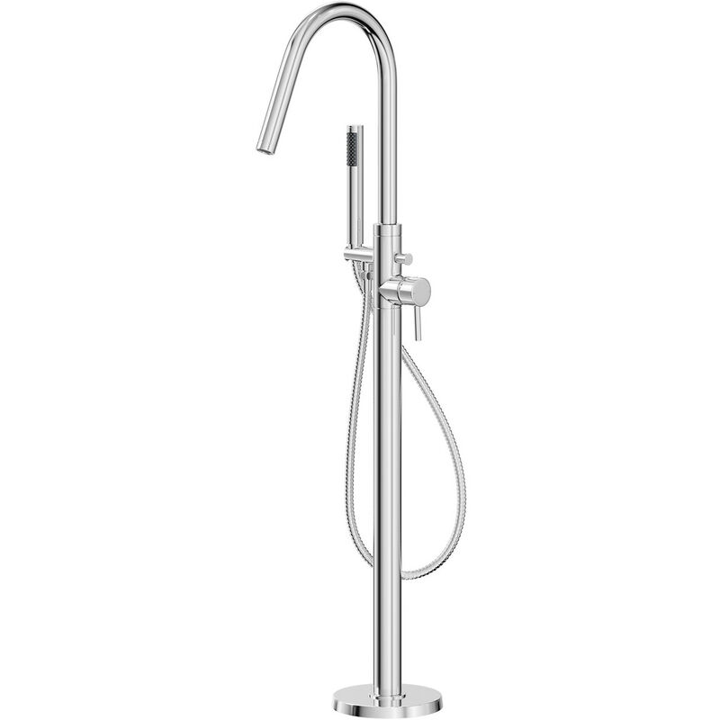 Wholesale Domestic Circo Polished Chrome Freestanding Bath Shower Mixer Tap - Silver