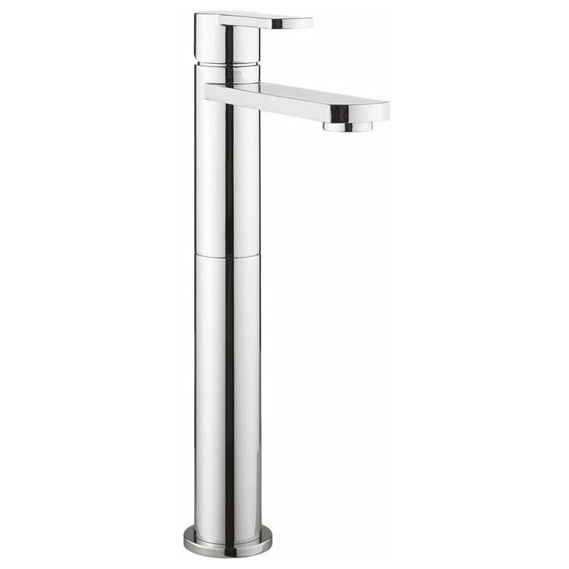 Wisp Monobloc Tall Basin Mixer Tap without Pop Up Waste - Chrome - WP112DNC - Chrome - Crosswater