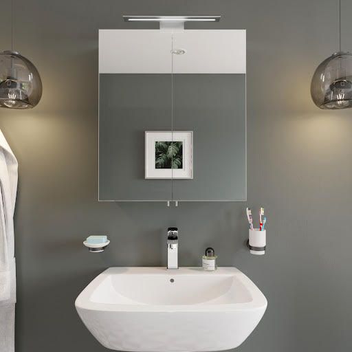 Croydex Sudbury Mirror Cabinet 700x600mm