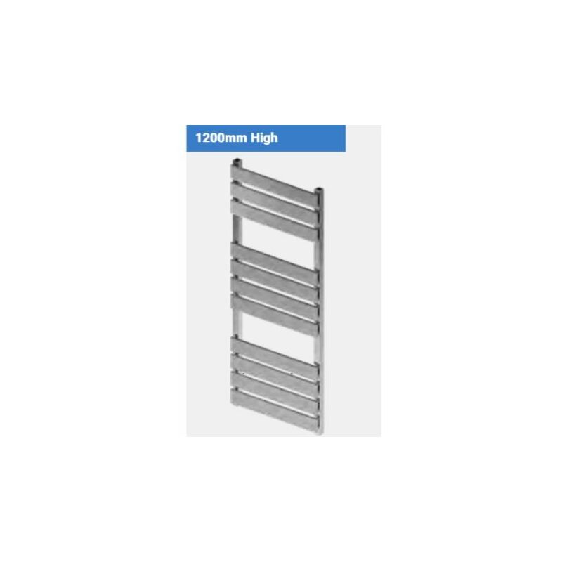 Deddington Vertical Towel Rail - 1200mm x 600mm - Matt Anthracite - 89.0873 - Matt Anthracite - Eastbrook