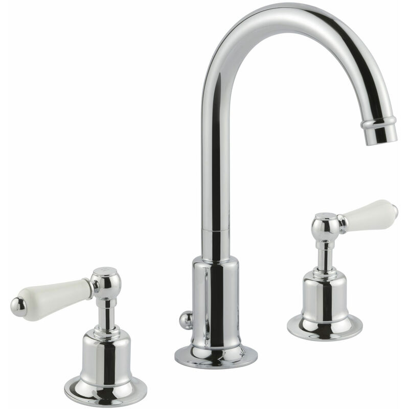 Jtp Grosvenor 3-Hole Basin Mixer Tap Lever Handle - Chrome