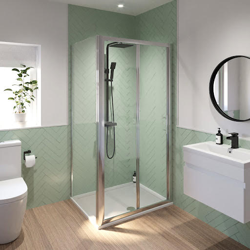 Luxura Bifold Shower Enclosure 1000 x 700mm - 6mm