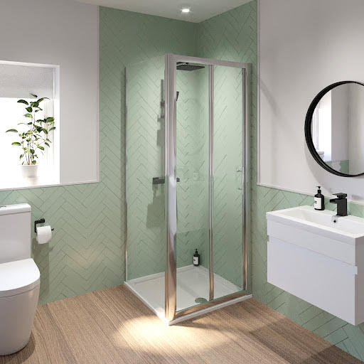 Luxura Bifold Shower Enclosure 900 x 900mm - 6mm