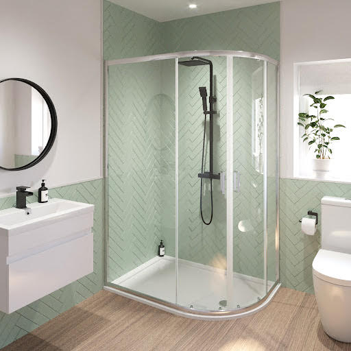 Luxura Offset Quadrant Shower Enclosure 1200 x 900mm (Right Hand) - 6mm