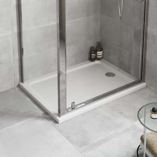 Mira Flight Low Profile 1200 x 760mm Stone Resin Shower Tray with Waste 1.1697.006.WH