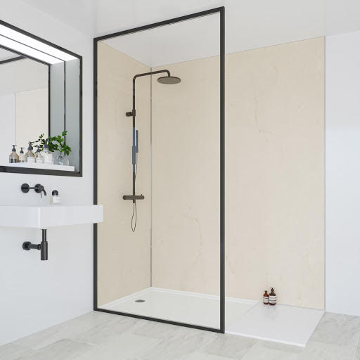 Multipanel Classic Marfil Cream Wall Panels 2400mm 2 Wall - 1800 & 900mm