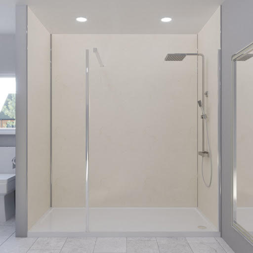 Multipanel Classic Marfil Cream Wall Panels 2400mm 3 Wall - 900, 1800 & 900mm