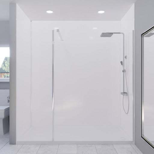 Multipanel Classic Natural White Wall Panels 2400mm 3 Wall - 900, 1800 & 900mm