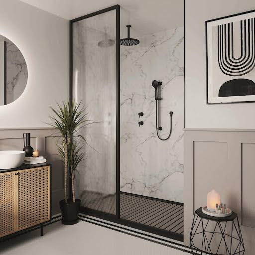 Multipanel Linda Barker Calacatta Marble Wall Panel Hydrolock 2400 x 900mm