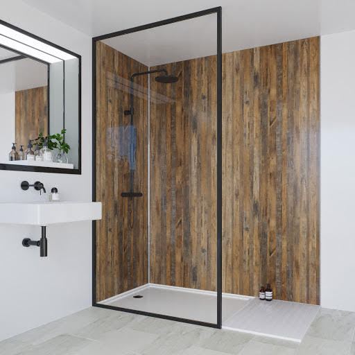 Multipanel Linda Barker Salvaged Plank Elm Wall Panels 2400mm 2 Wall - 1800 & 900mm