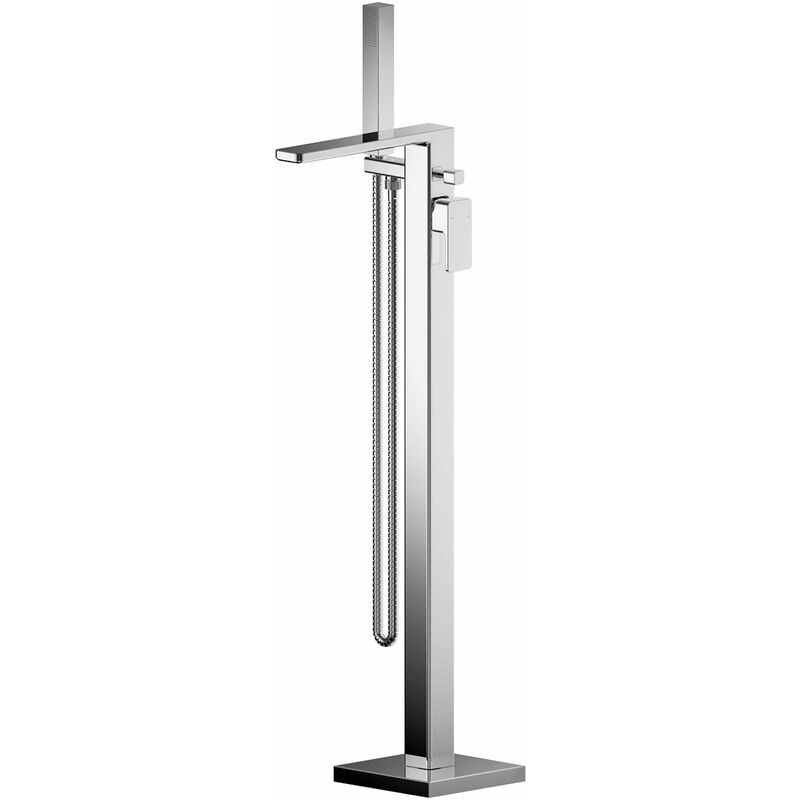 Windon Freestanding Bath Shower Mixer Tap with Shower Kit - Chrome - Nuie