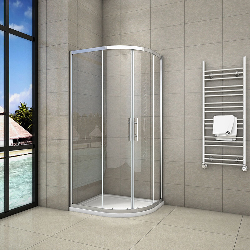1000x900x1900mm Quadrant Shower Enclosure Sliding Door,1000x900mm Right entry