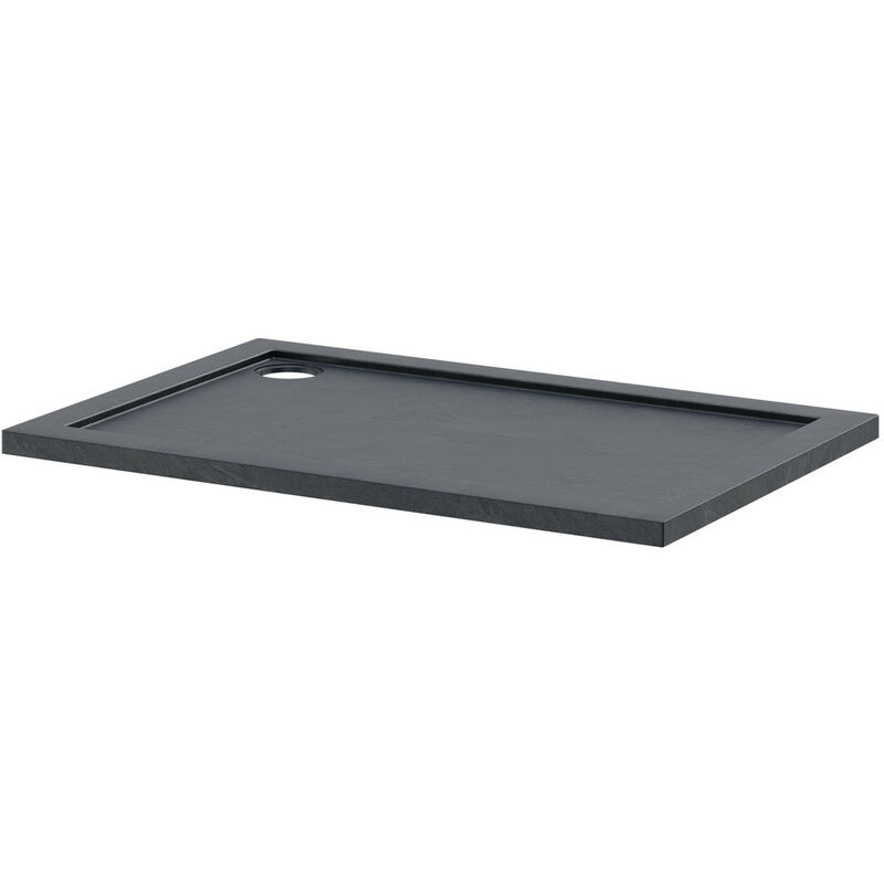 Wholesale Domestic Pearlstone Slate 1200mm x 800mm x 40mm Rectangular Shower Tray - Grey
